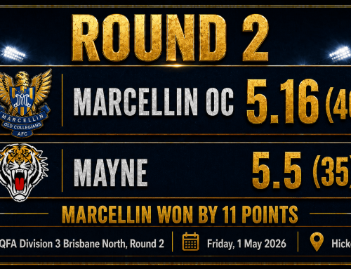 ROUND 2 – 2026 | MARCELLIN OC V MAYNE | HICKEY PARK